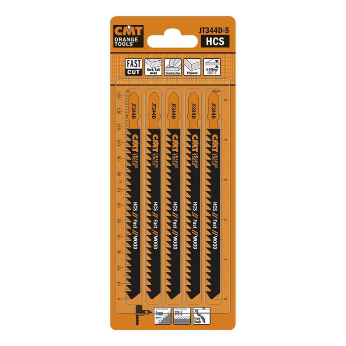 CMT JT127D-5 Jig Saw Blades for Wood β 5-Pack