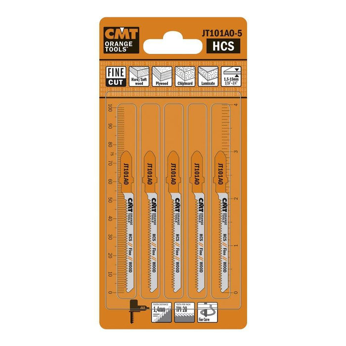 CMT JT101AO-5 Jig Saw Blades for Wood β 5-Pack