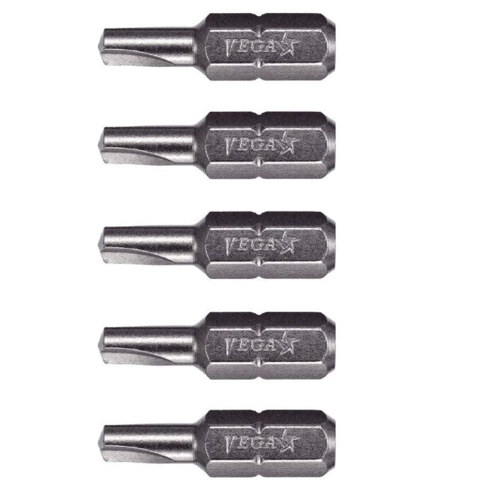VEGA 1/4" Clutch Insert Bits. Professional Grade S2 Steel 1/4" Hex Shank 1/4" Clutch 1" Insert Bits. 125CG832A-5 (Pack of 5)