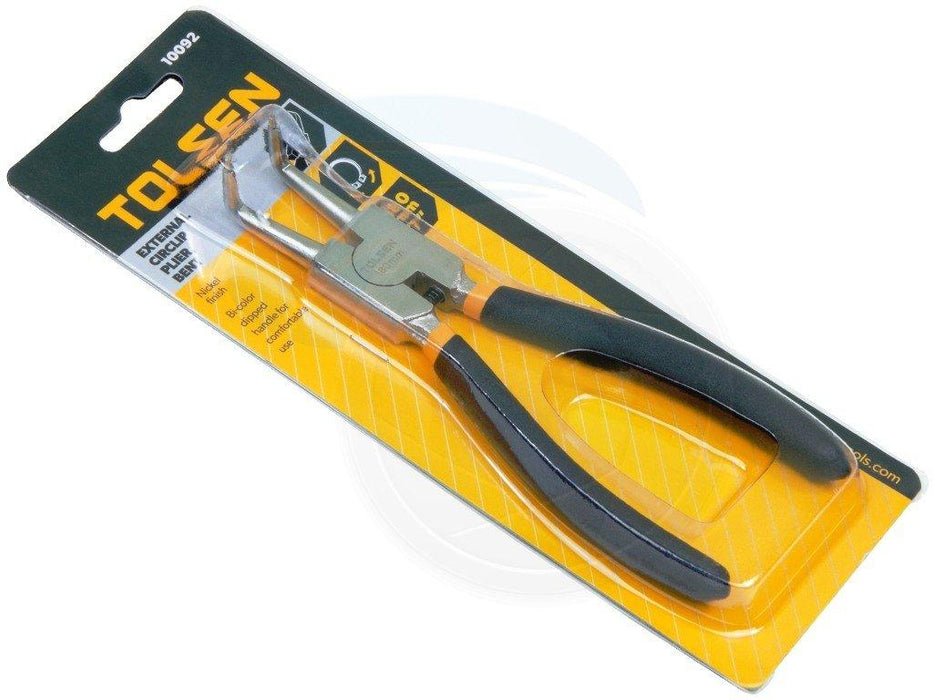Tolsen External Bent Retaining Ring C-Clip Circlip Removal Plier 10092