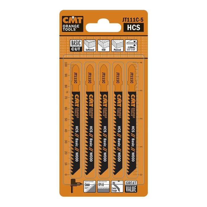 CMT JT101A0-5 Jig Saw Blades for Wood β 5-Pack