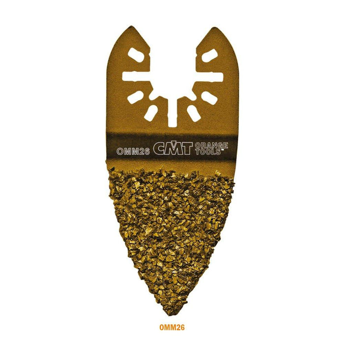 CMT OMM26-X1 Double-Face Carbide Grit Fingertip Rasp Quick Release Oscillating Multicutter,