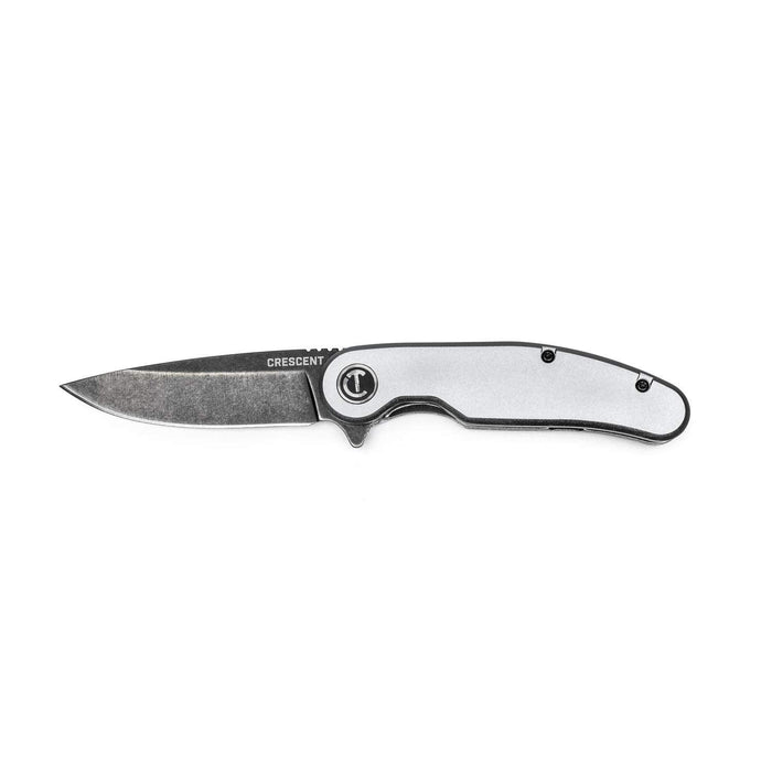 Crescent 3-1/4 Inch Drop Point Aluminum Handle Pocket Knife - CPK325A