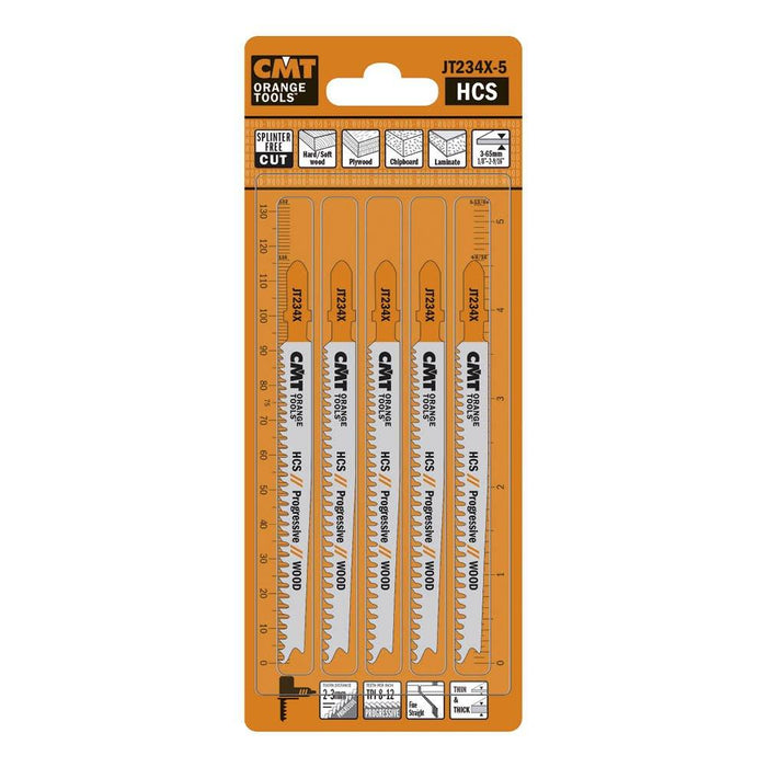 CMT JT234X-5 Jig Saw Blades for Wood – 5-Pack