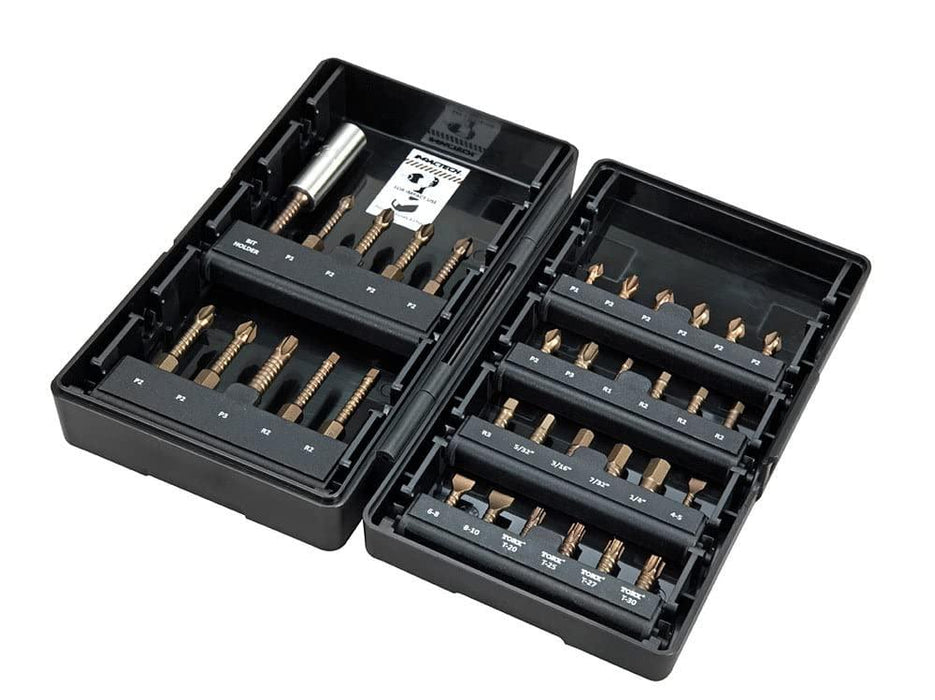 Screwdriver Bit Set,34 Pieces,1/4" Shank