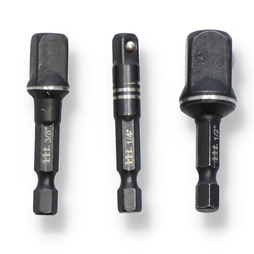 3PC 2'' CRV IMPACT POWER BIT ADAPTER SET