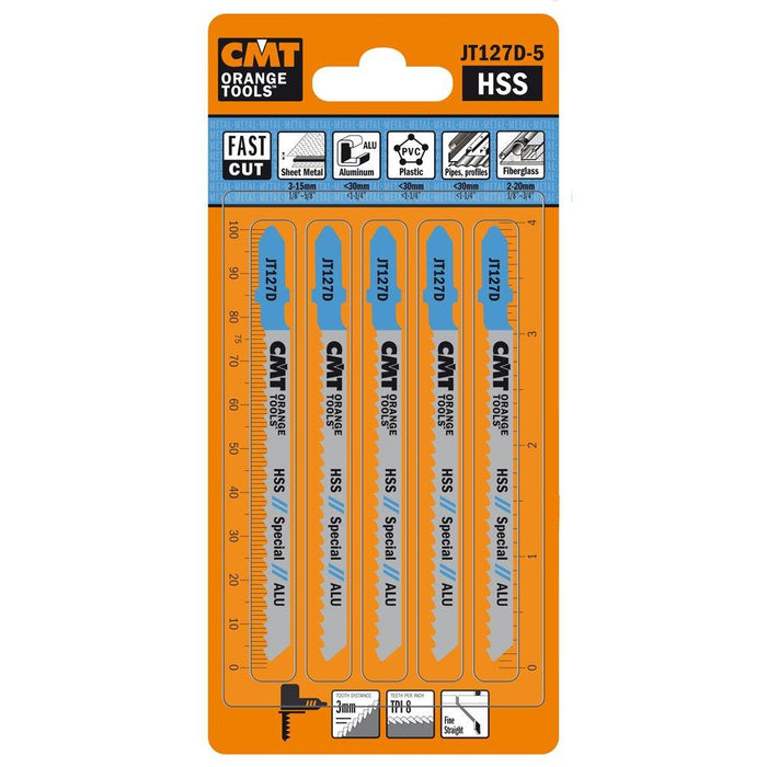CMT JT127D-5 Jig Saw Blades for Metal β 5-Pack