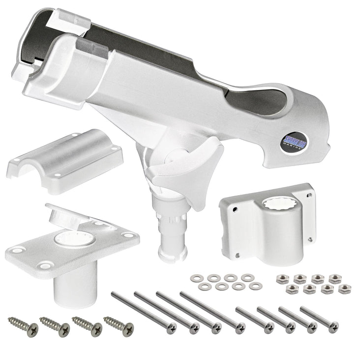 Shoreline Marine SL40402 Rod Holder Univer Mounts WHT, Multi