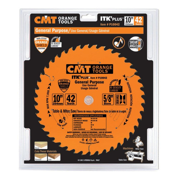 CMT P06036 ITK PLUS Saw Blade for Finishing, 6-1/2 X 36 Teeth, 10° ATB + Shear Angle, 5/8-Inch <> Bore