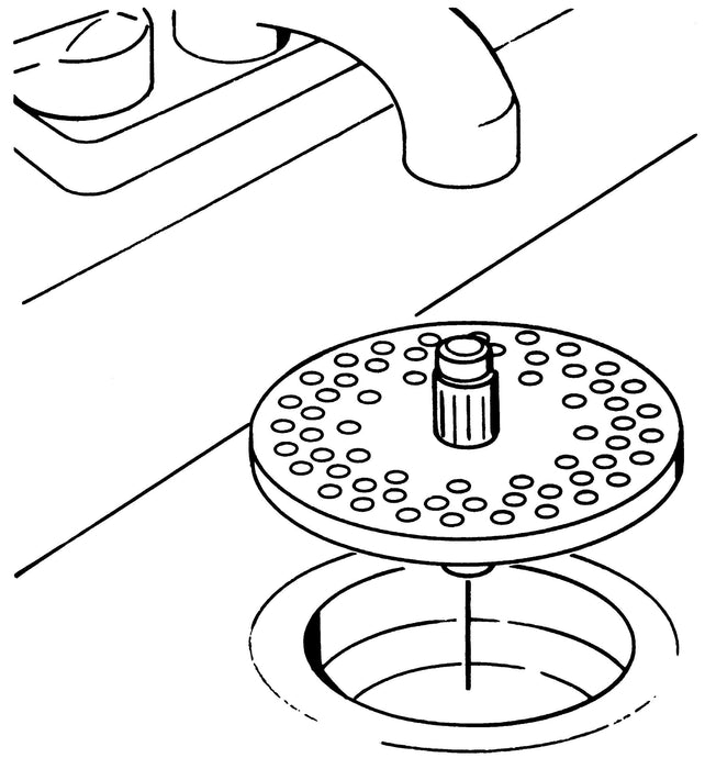 Plumb Pak PP820-27 Universal Garbage Disposal Strainer Guard, 3.3", White