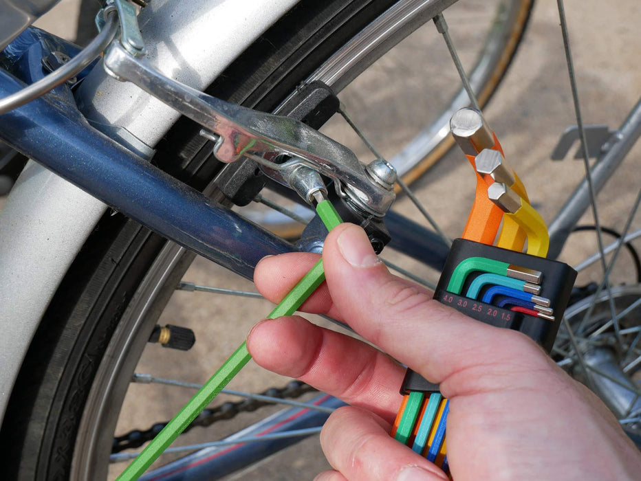 Wiha 13 Piece Ball End Color Coded Hex L-Key Set - SAE