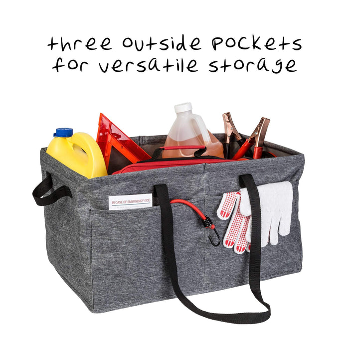 Honey-Can-Do Small Trunk Organizer AUT-07983 Grey