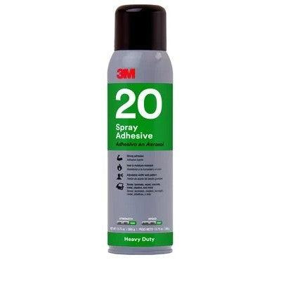 38060-14708 3M Heavy Duty 20 Spray Adhesive Clear, Net Wt 13.8 oz