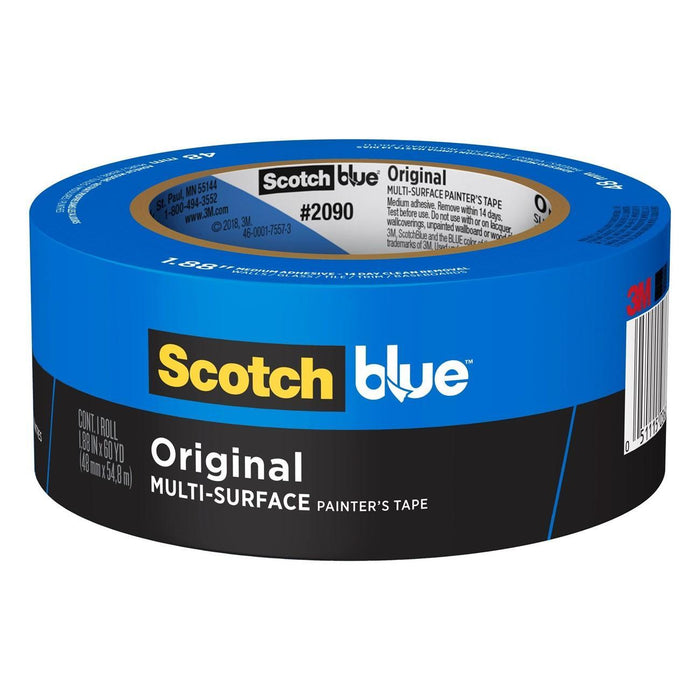 51115-03683 3M ScotchBlue Painter's Tape 2090, 2"x 60 yds, Blue