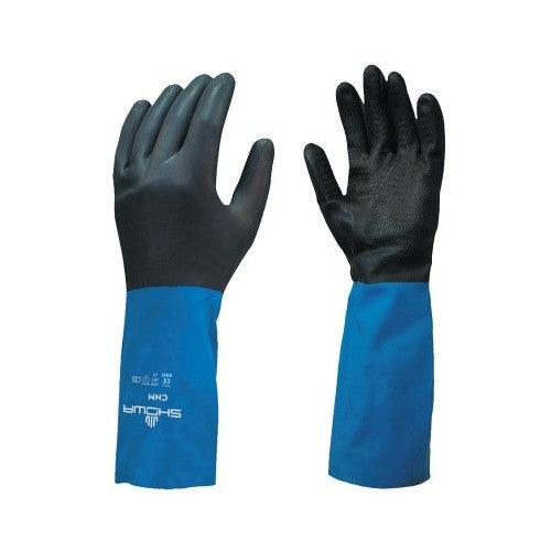 CHMXL-10 Showa Chemical Resistant Gloves, 12", 26-mil