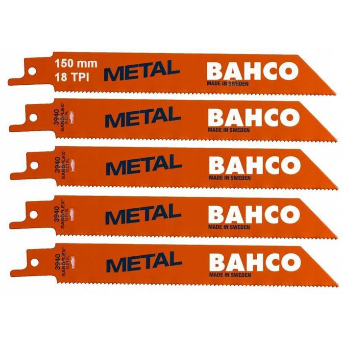 3940-150-18-ST-5P Bahco Sandflex Bimetal Sawblade 150 mm 18 TPI 5/Pack