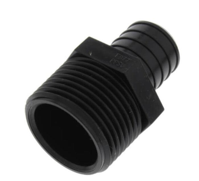 1" Poly PEX Crimp x 1" NPT Male Adapter 100 pack