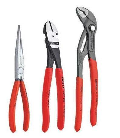 Knipex 3 Piece Cobra Water Pump Plier Set 00 20 08 US2   7"-10"-12"