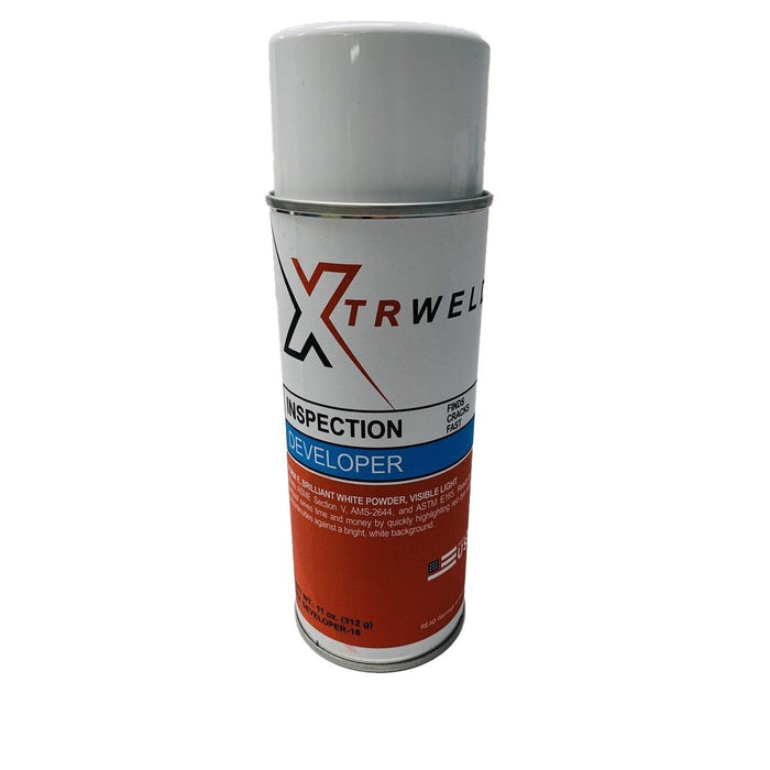 DEVELOPER16 XTRweld Developer, Aerosol Can, 16 oz, Type 2, Solvent, White