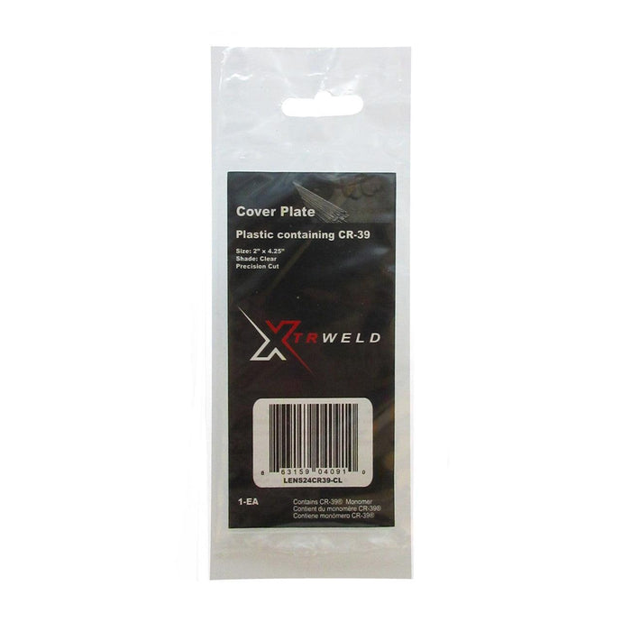LENS24CR39CL XTRweld Lens, Cover Plate, Clear, CR-39, 2 x 4.25"