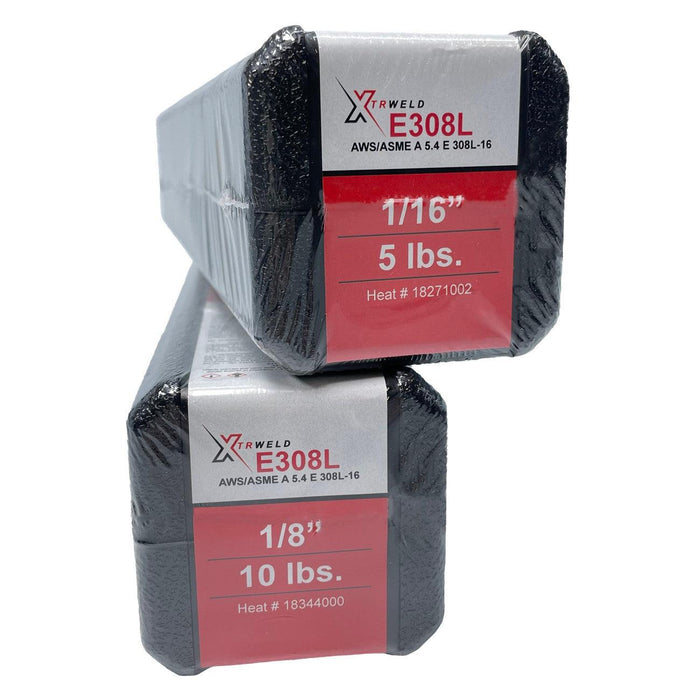 5-PACK SE308L16SEL093-5 XTRweld Select Filler Metal, 3/32, Stainless Steel, 25 lb