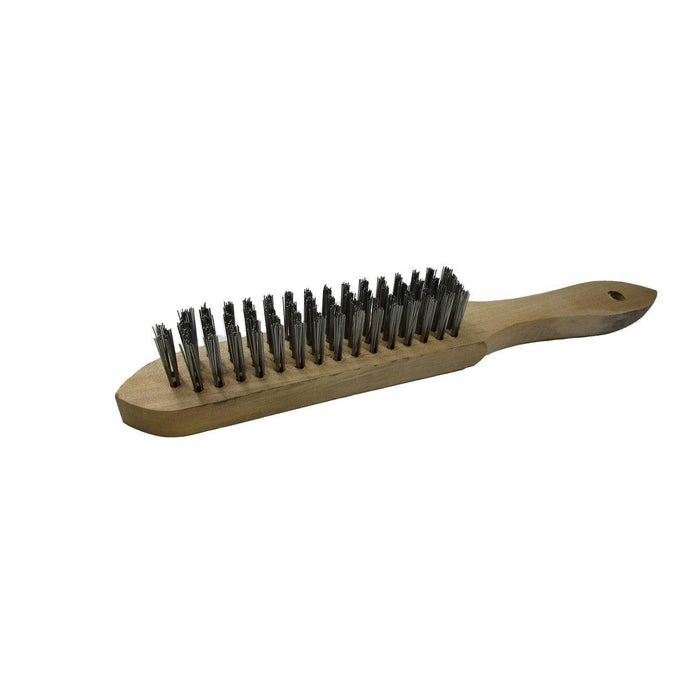 BRHSS4W XTRweld Scratch Brush with 4x16 Stainless Steel Bristles, Shoe Handle