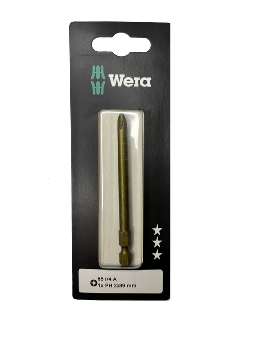 Wera 851/4 A PH 2 x 89 mm SB - Pack of 5 05136360001, view 2