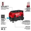 Milwaukee M18 FUEL™ 9 Gallon Dual Battery Dust Extractor w/ PACKOUT™ Comp 0888-20atibility and VACLINK™