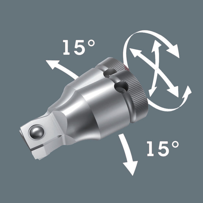 Wera 8794 B Zyklop wobble extension, 3/8", 3/8" x 76 mm 05003584001, view 2