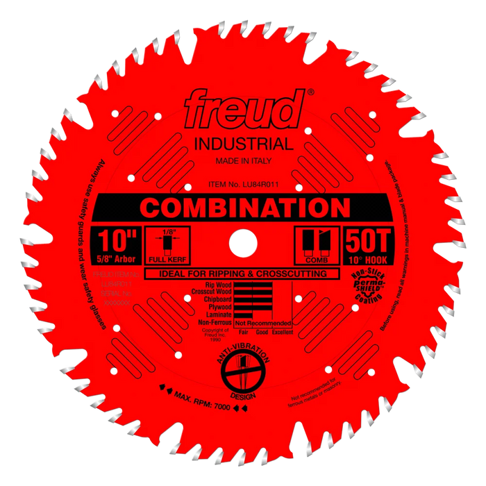 Freud LU84R011   10" Combination Blade