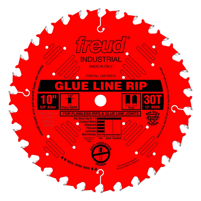 Freud 10" Industrial Glue Line Ripping Blade