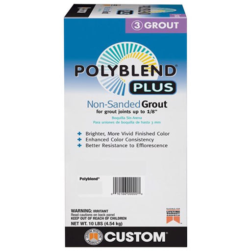 Custom Building Products Polyblend Plus Indoor and Outdoor Natural Gray Non-Sanded Grout 10 lb