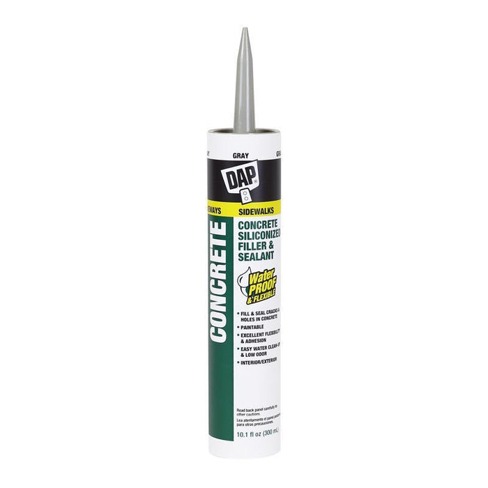 DAP Gray Silicone Concrete and Masonry Filler and Sealant 10.1 oz