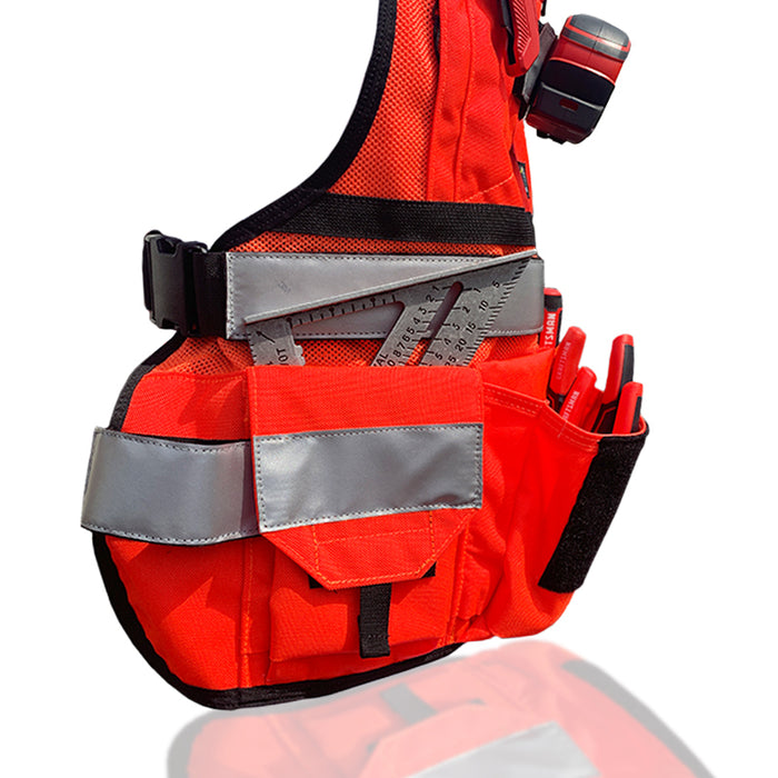 JourneyMESH™ Tool Chest Rig with Cargo Pockets V2- HiViz Orange