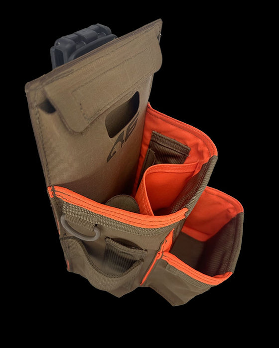 Compact Double Stack Tool Pouch ROTATE/QUICK RELEASE Coyote/Orange