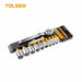 Tolsen 15391 12pc 3/8 inch Ratchet Handle with SAE Socket Set
