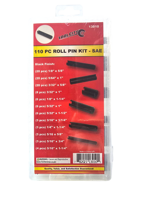 110 PC ROLL PIN KIT  - SAE