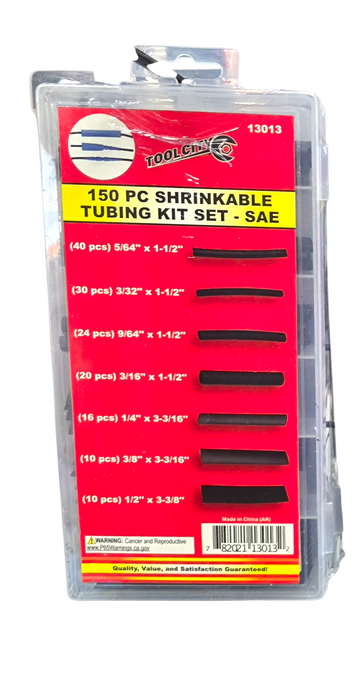 150 PC SHRINKABLE TUBING KIT SET - SAE