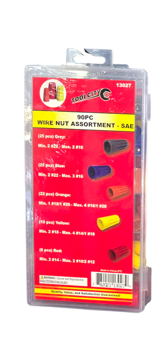 90PC WIRE NUT ASSORTMENT - SAE