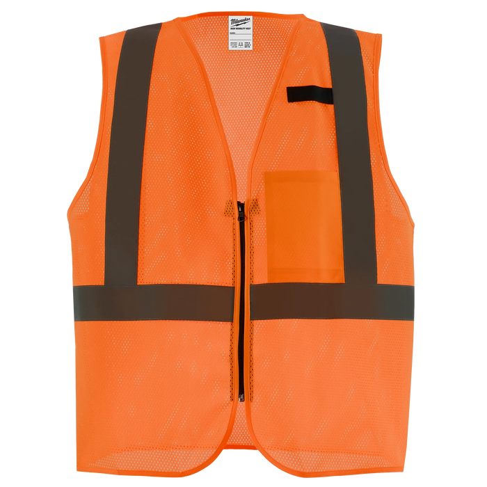 Milwaukee Reflective Class 2 Safety Vest Hi-Viz Orange XXL/XXXL 48-73-2257, main product view