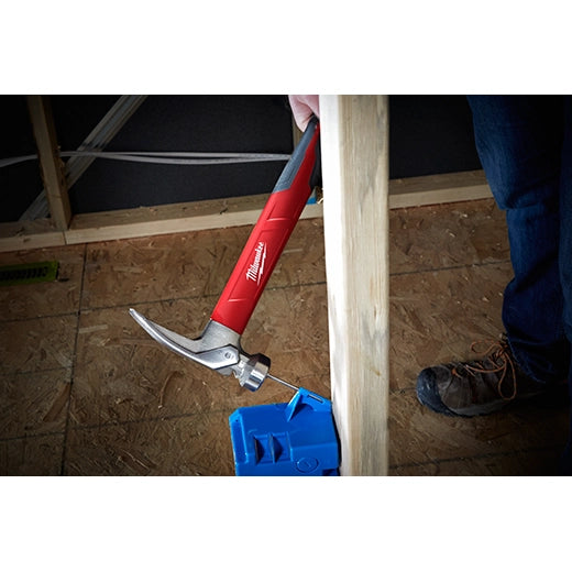 Milwaukee 19oz Smooth Face Poly/Fiberglass Handle Hammer 48-22-9316