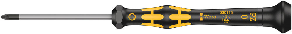 Wera 1555 PZ ESD Kraftform Micro screwdriver for Pozidriv screws, PZ 0 x 60 mm 05030115001, view 2