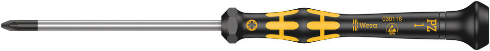 Wera 1555 PZ ESD Kraftform Micro screwdriver for Pozidriv screws, PZ 1 x 80 mm 05030116001, view 2
