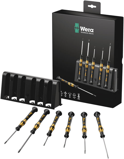 Wera 1578 A/6 ESD Screwdriver set and rack for electronic applications, 6 pieces 05030170001, view 2