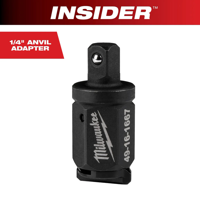 Milwaukee INSIDER™ Box Ratchet 1/4" Anvil Adapter 49-16-1667