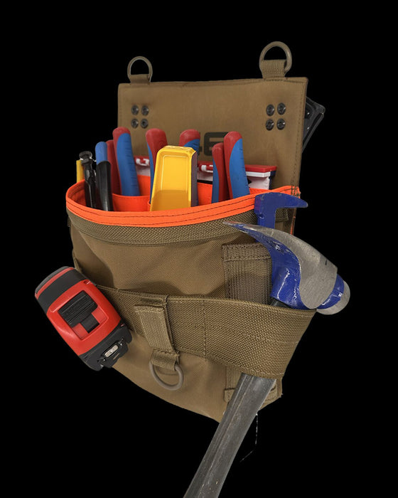 Main Tool Attachment Pouch ROTATE/QUICK RELEASE Coyote/Orange