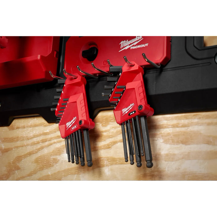 Milwaukee 22-Key Ball End L-Style Hex Key Set - SAE/Metric 48-22-2187