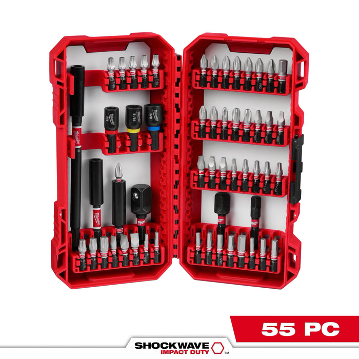 Milwaukee SHOCKWAVE Assorted Driver Bit Set Alloy Steel 55 pc 48-32-4096, main product view