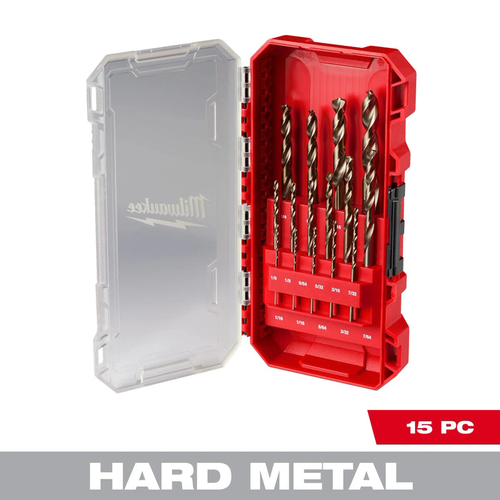 Milwaukee Red Helix Cobalt Drill Bit Set 3-Flat Shank 1 pk 48-89-2370, main product view