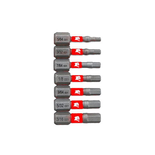 DRIVE BIT SET HEX 1 7PC